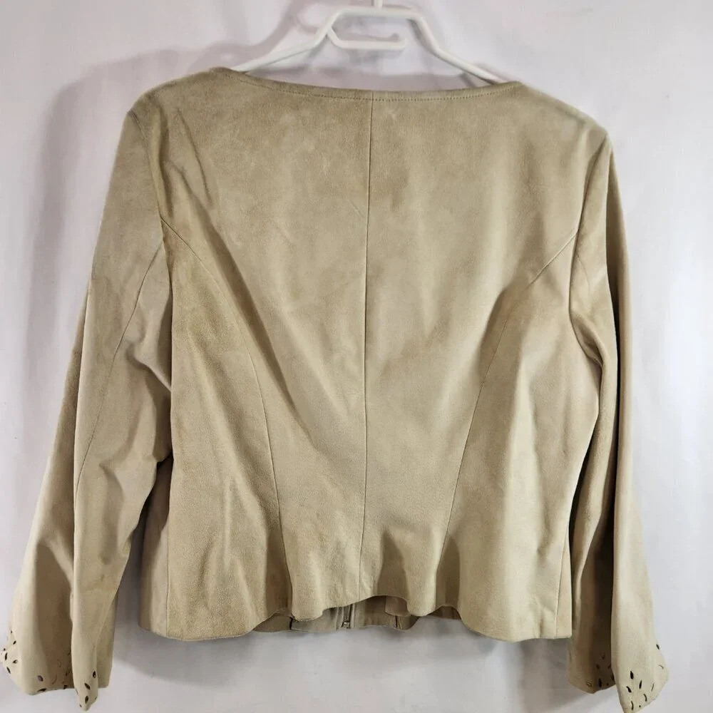 Danier Matching 2-Piece Suede Jacket & Crop Pants Size  12 - Picture 7 of 16